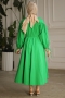 Leong Yeşil Elbise
