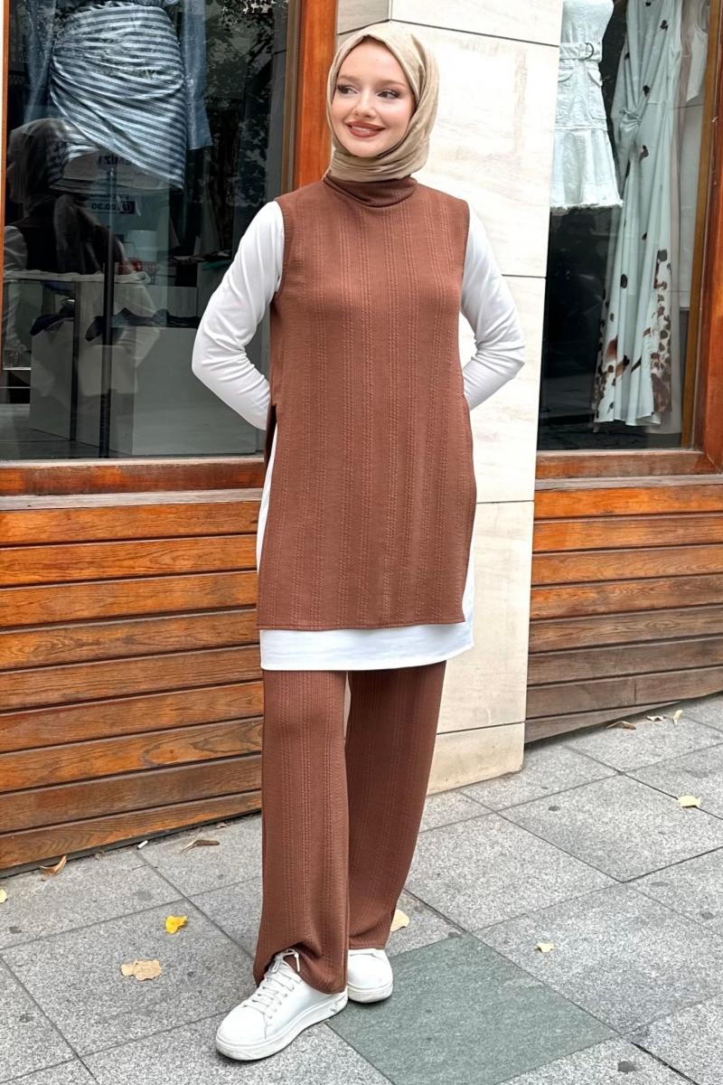 Leran Kahverengi Üçlü Takım