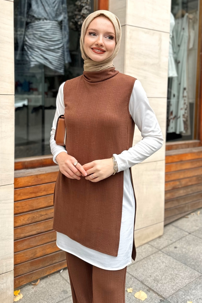 Leran Kahverengi Üçlü Takım