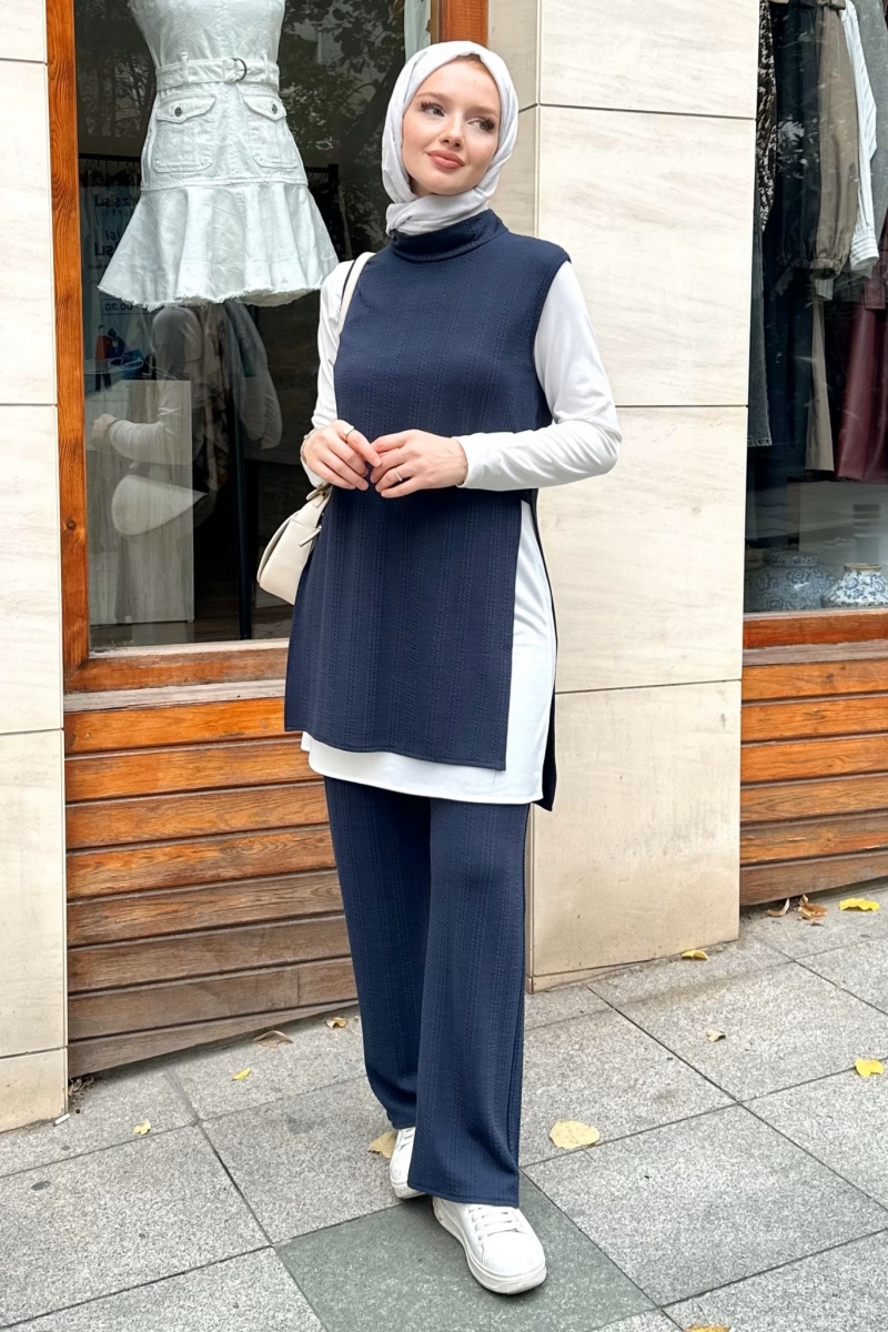 Leran Saks Mavisi Üçlü Takım