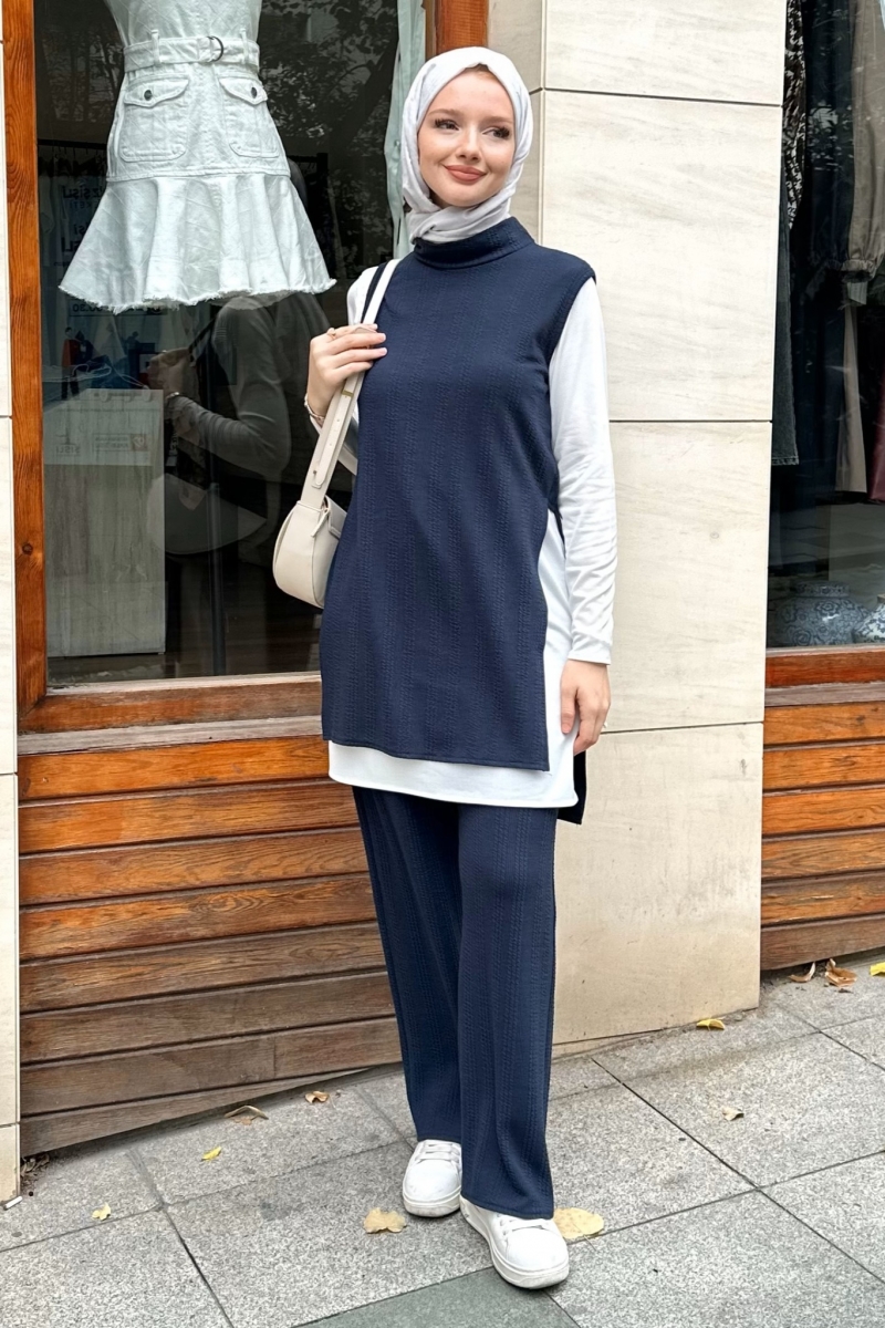 Leran Saks Mavisi Üçlü Takım