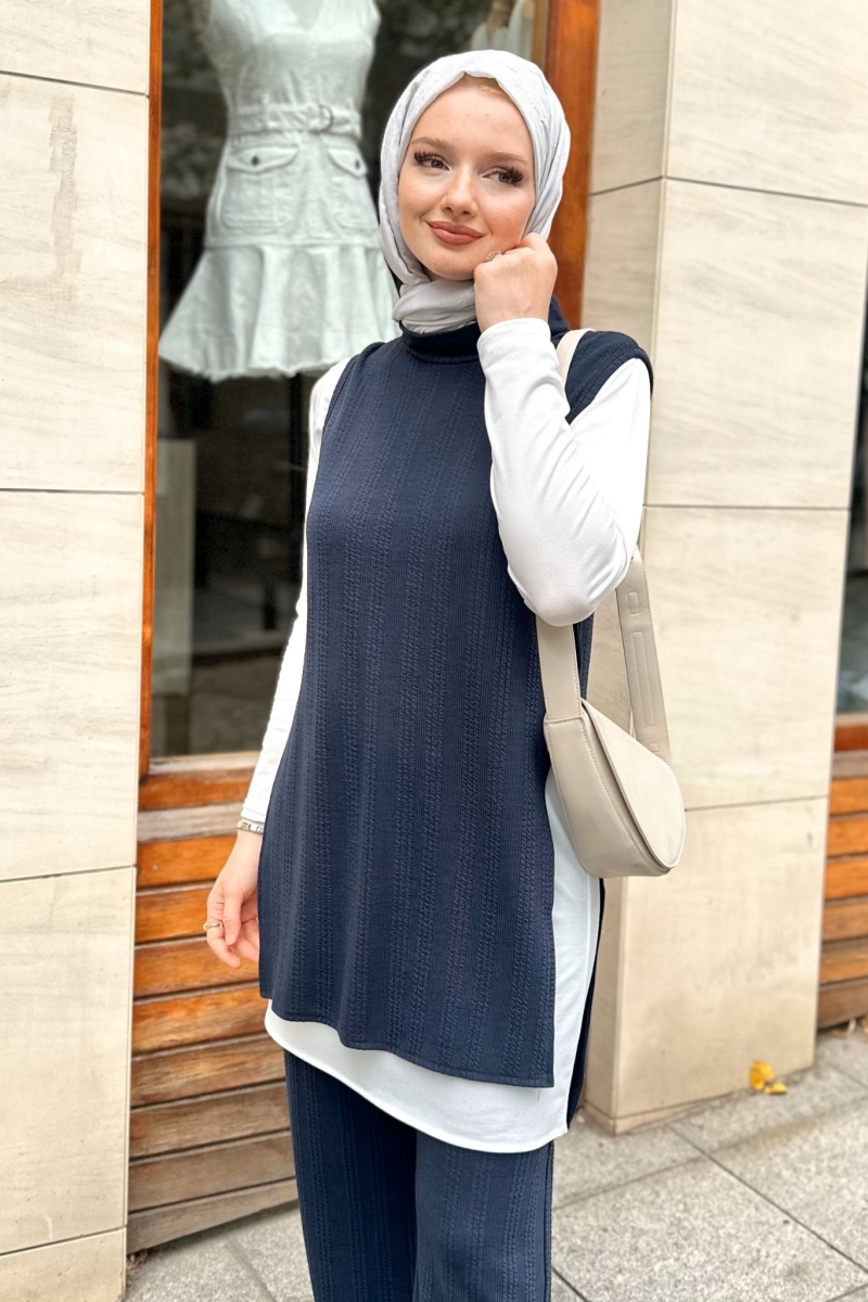 Leran Saks Mavisi Üçlü Takım