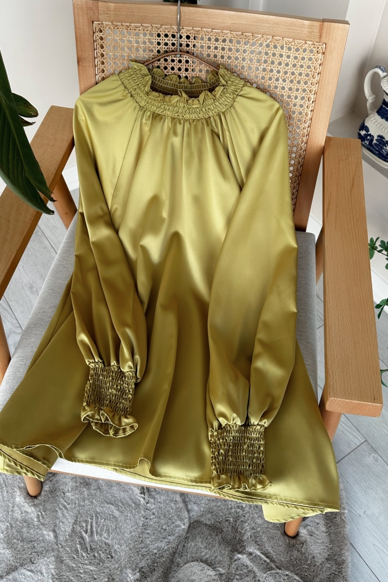 Lesa Yağ Yeşili Tunik