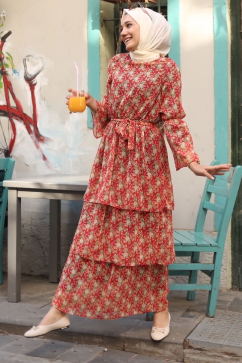 Liana Kırmızı Elbise