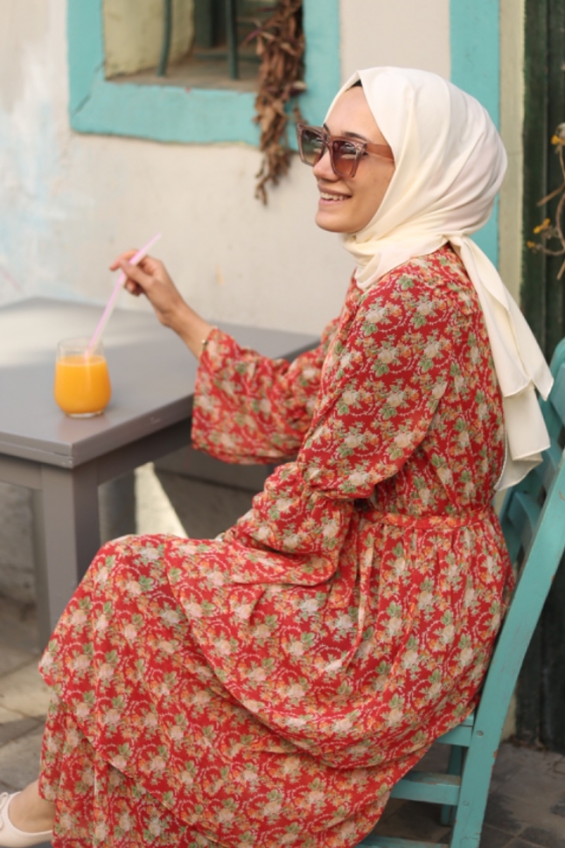 Liana Kırmızı Elbise