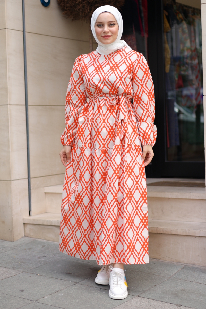 Lille Turuncu Elbise