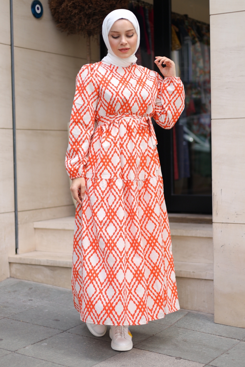 Lille Turuncu Elbise