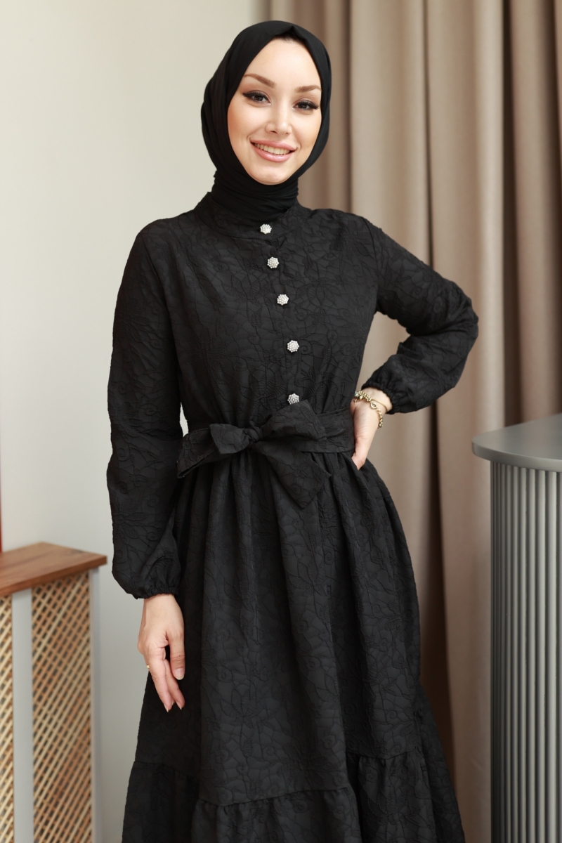 Linber Siyah Elbise