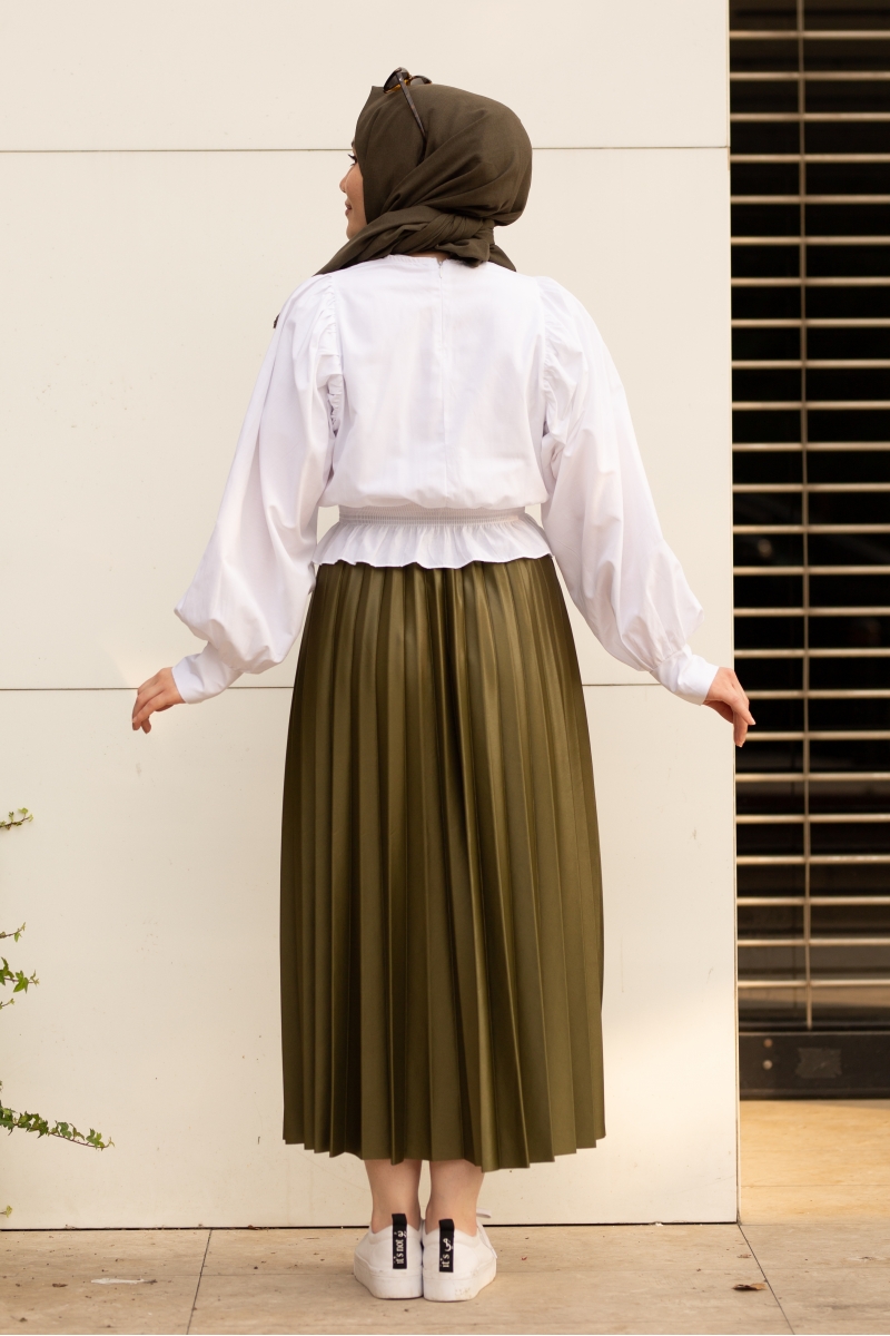 Linya Kaktüs Yeşili Etek