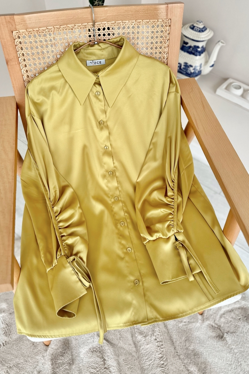 Lissa Yağ Yeşili Tunik