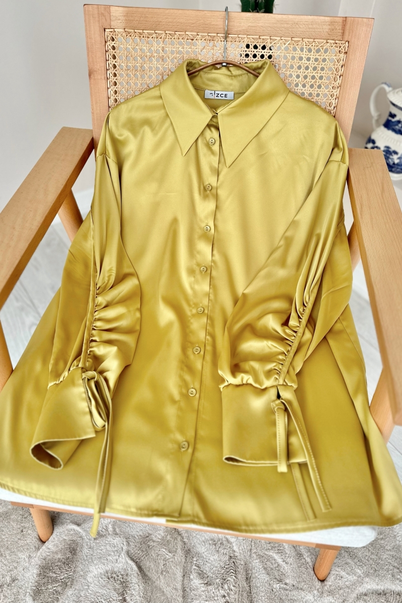 Lissa Yağ Yeşili Tunik