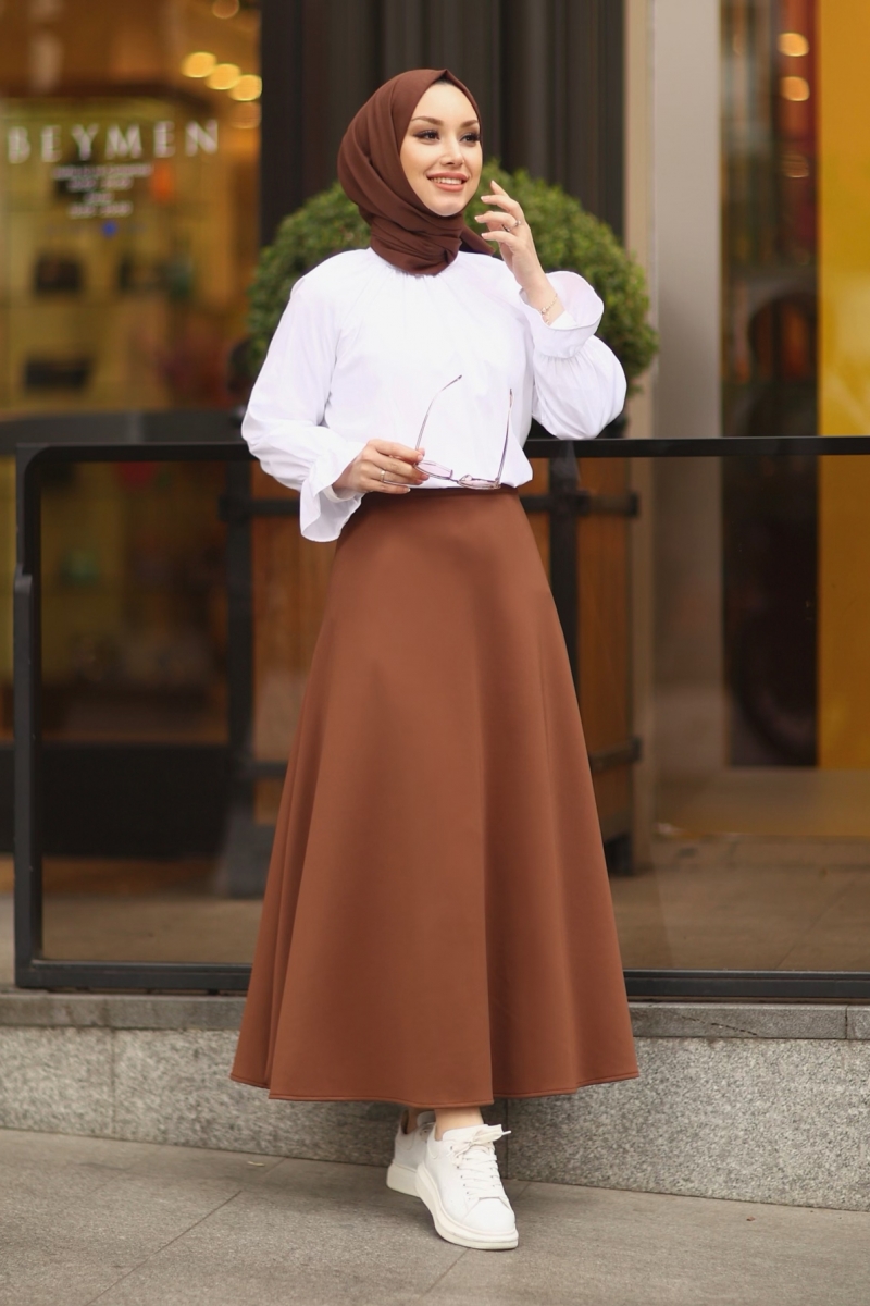 Livy Kahverengi Etek