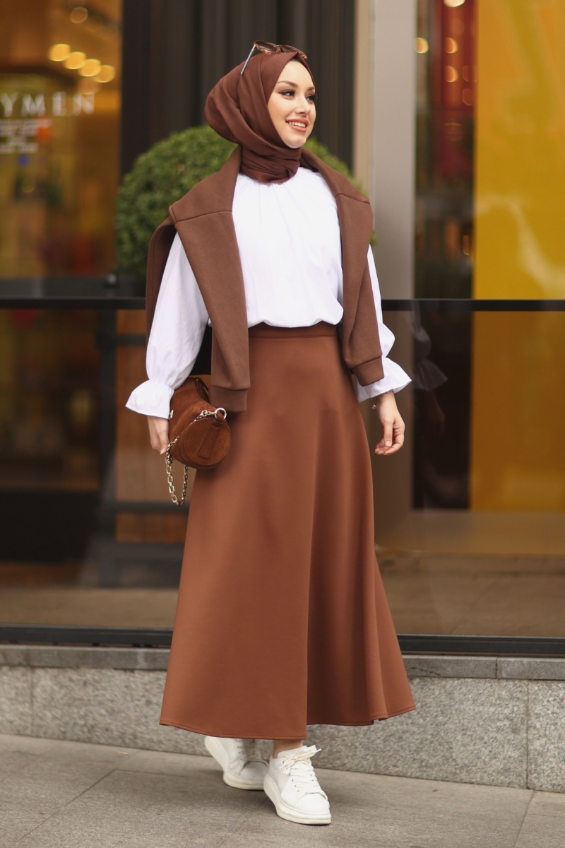 Livy Kahverengi Etek
