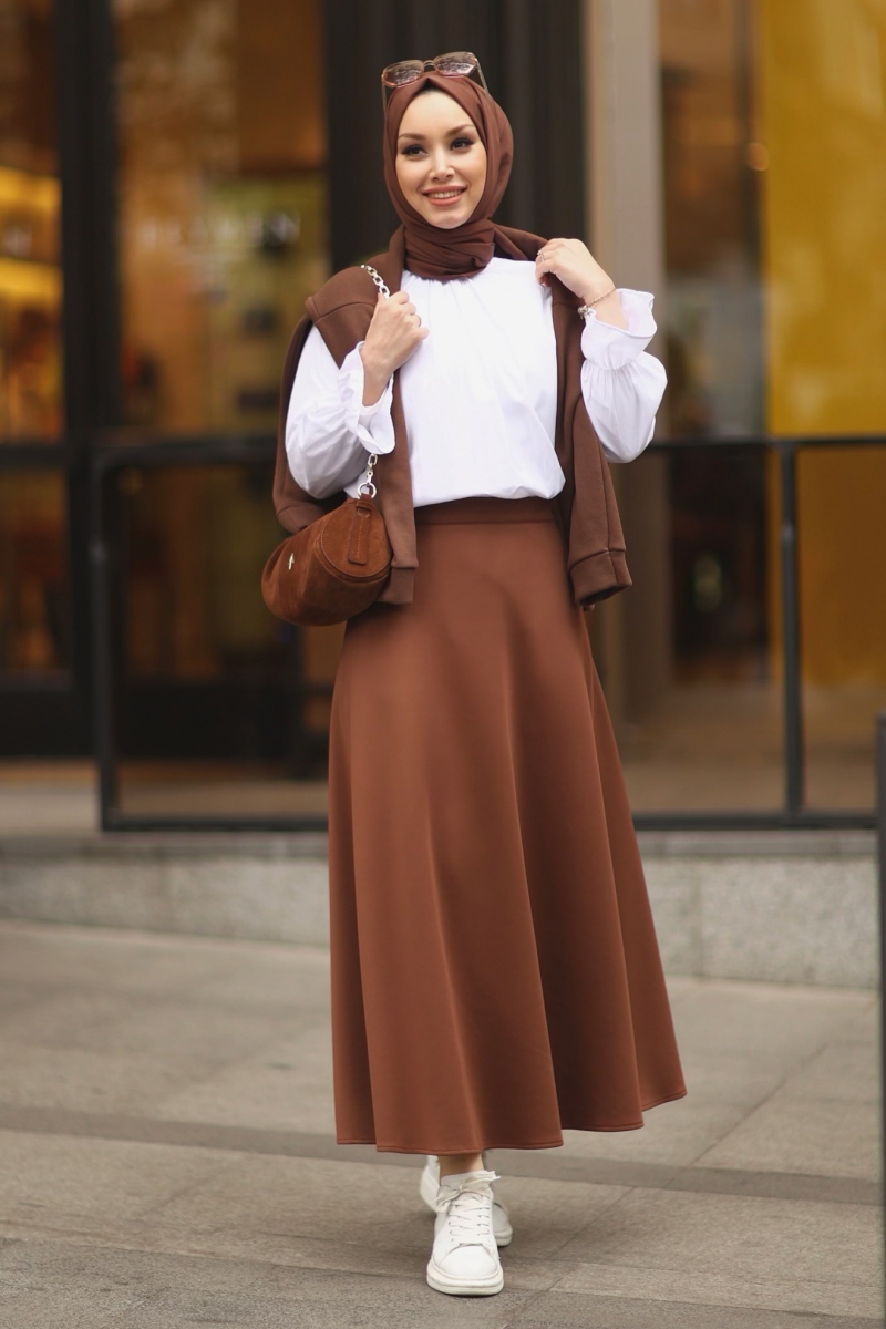 Livy Kahverengi Etek