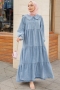 Liya Açık Mavi Kot Elbise