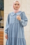 Liya Açık Mavi Kot Elbise