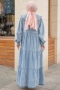 Liya Açık Mavi Kot Elbise