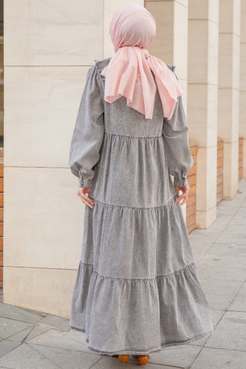 Liya Füme Kot Elbise