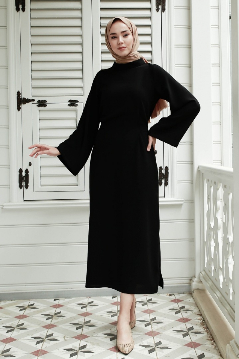 Liyona Siyah Elbise