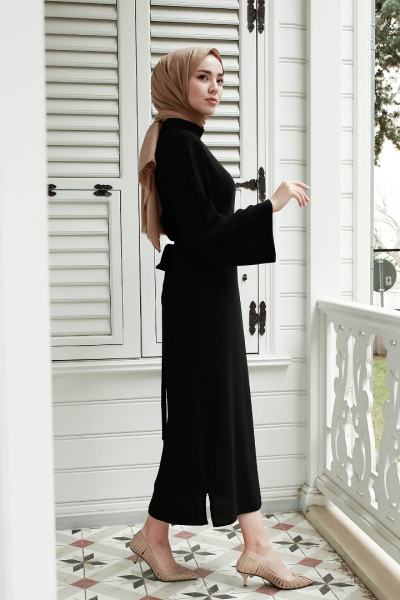 Liyona Siyah Elbise