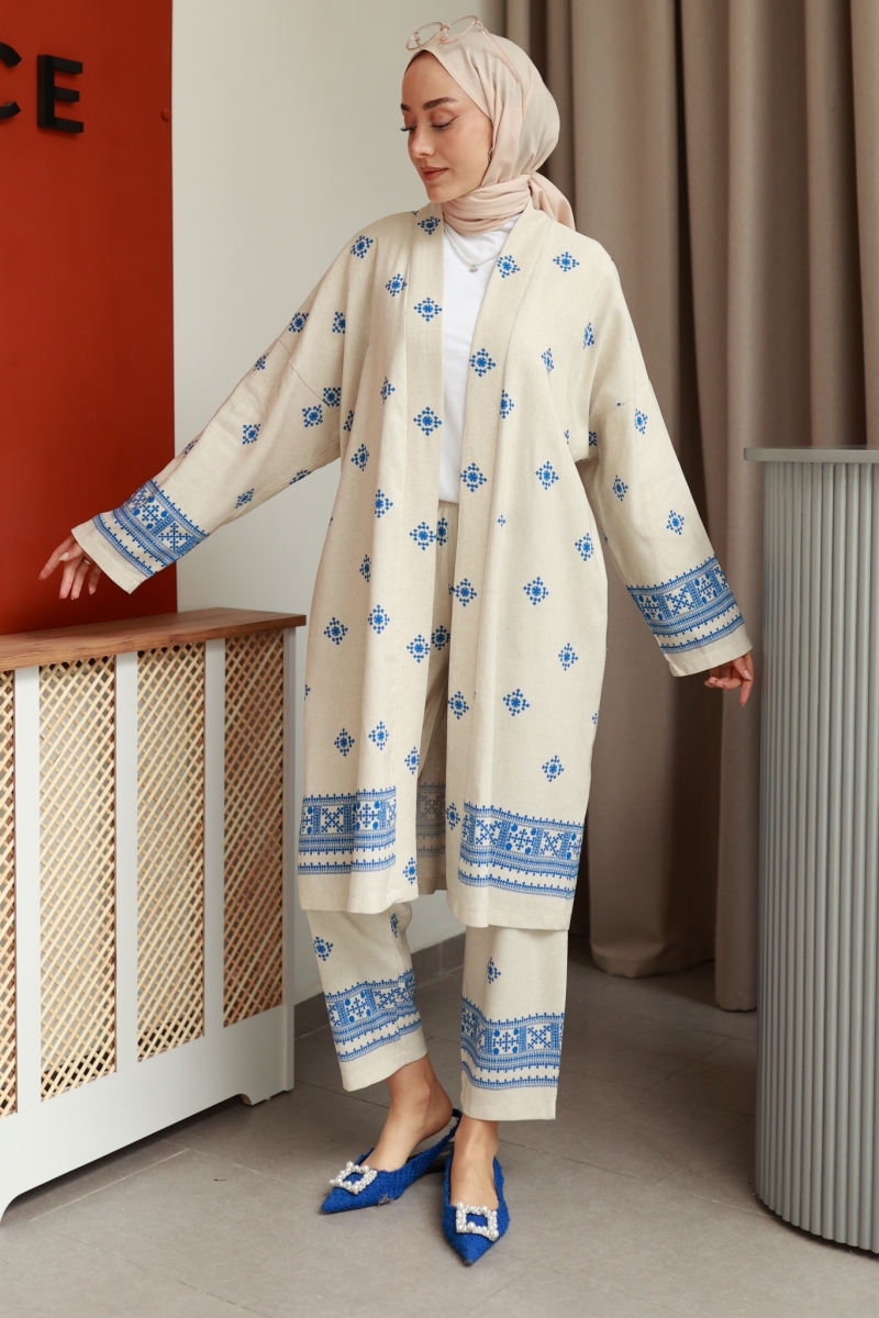 Lomas Bej Kimono Takım