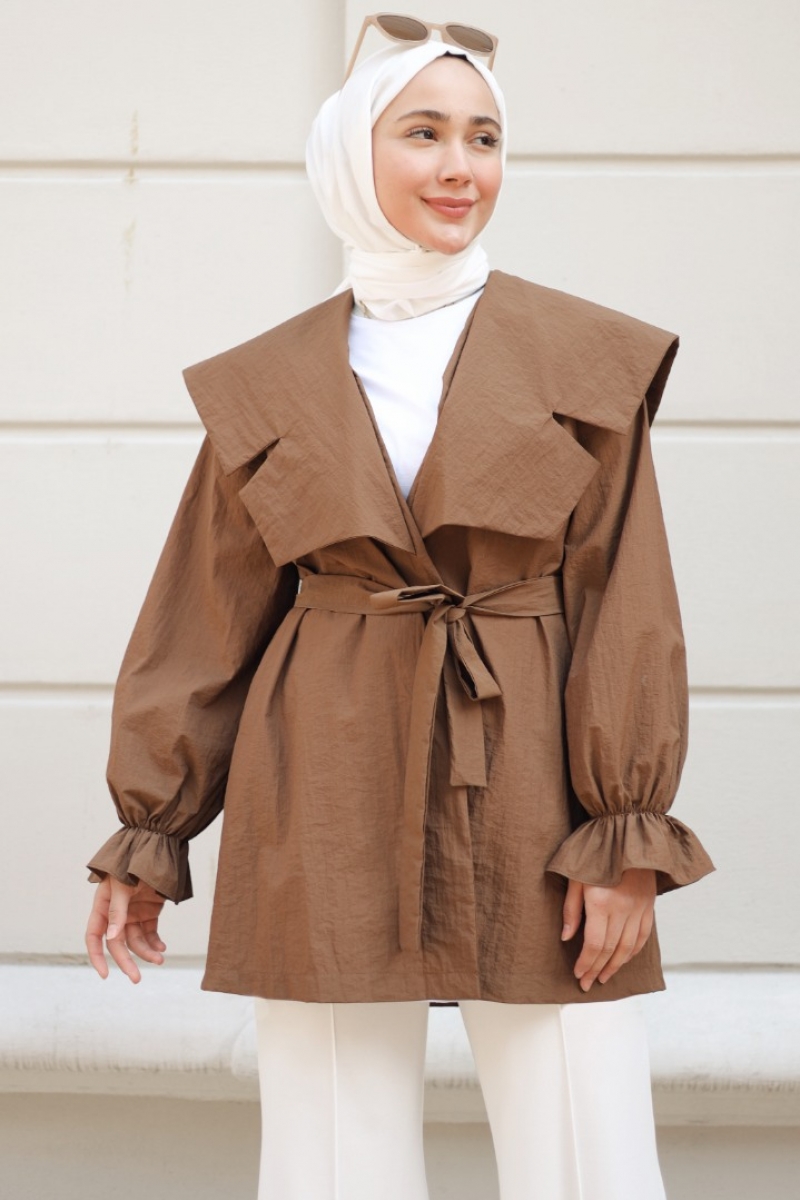 Lora Kahverengi Trençkot