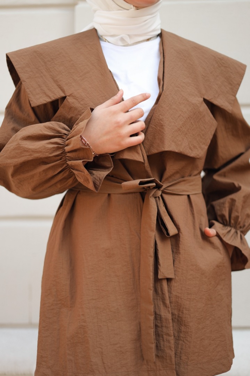 Lora Kahverengi Trençkot