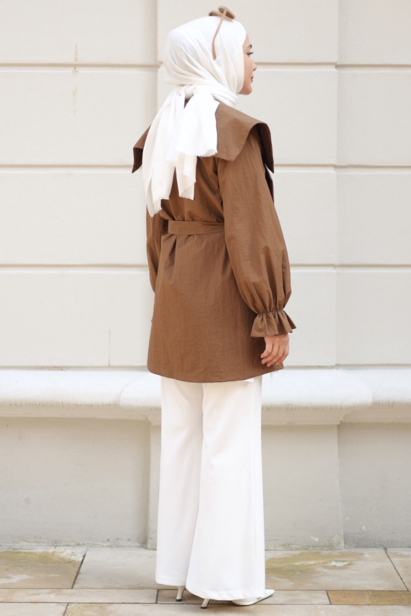 Lora Kahverengi Trençkot