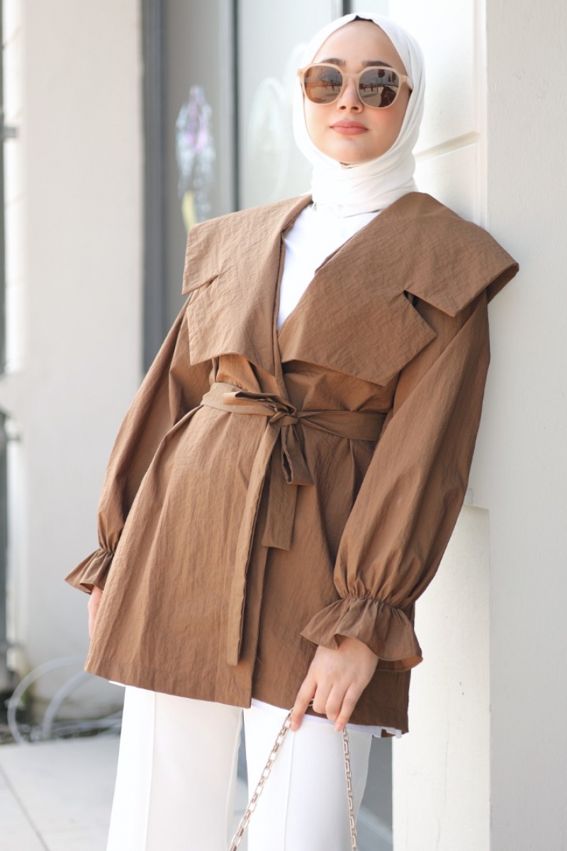 Lora Kahverengi Trençkot