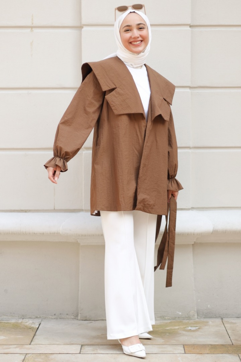 Lora Kahverengi Trençkot