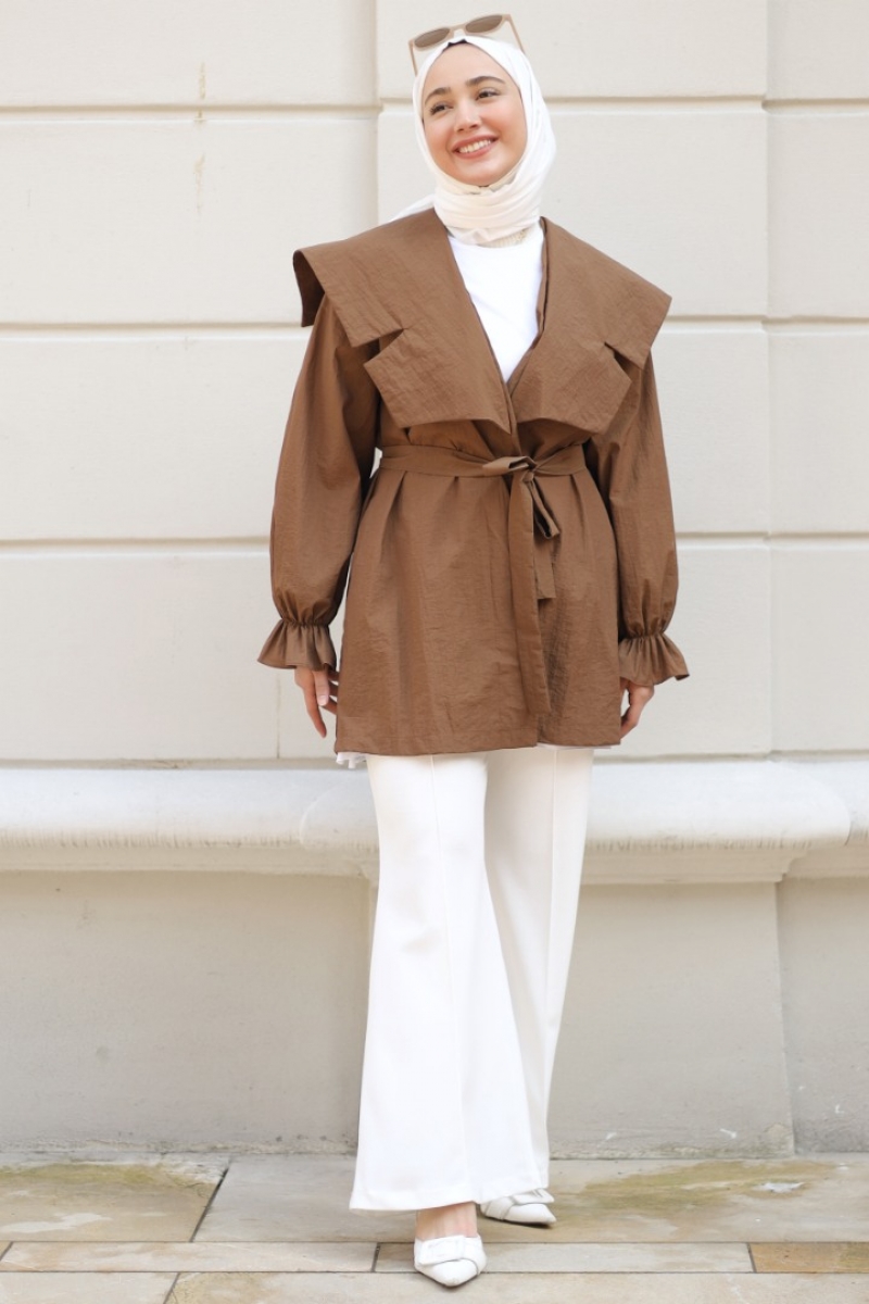 Lora Kahverengi Trençkot