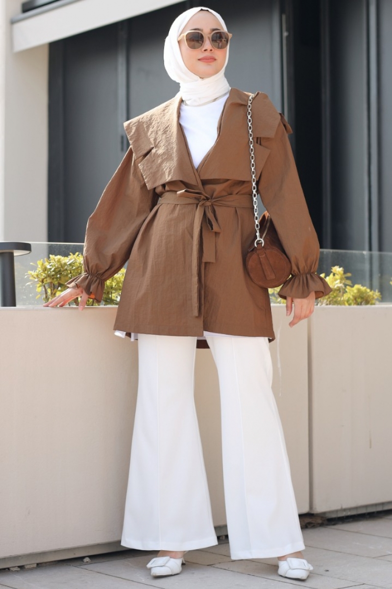 Lora Kahverengi Trençkot