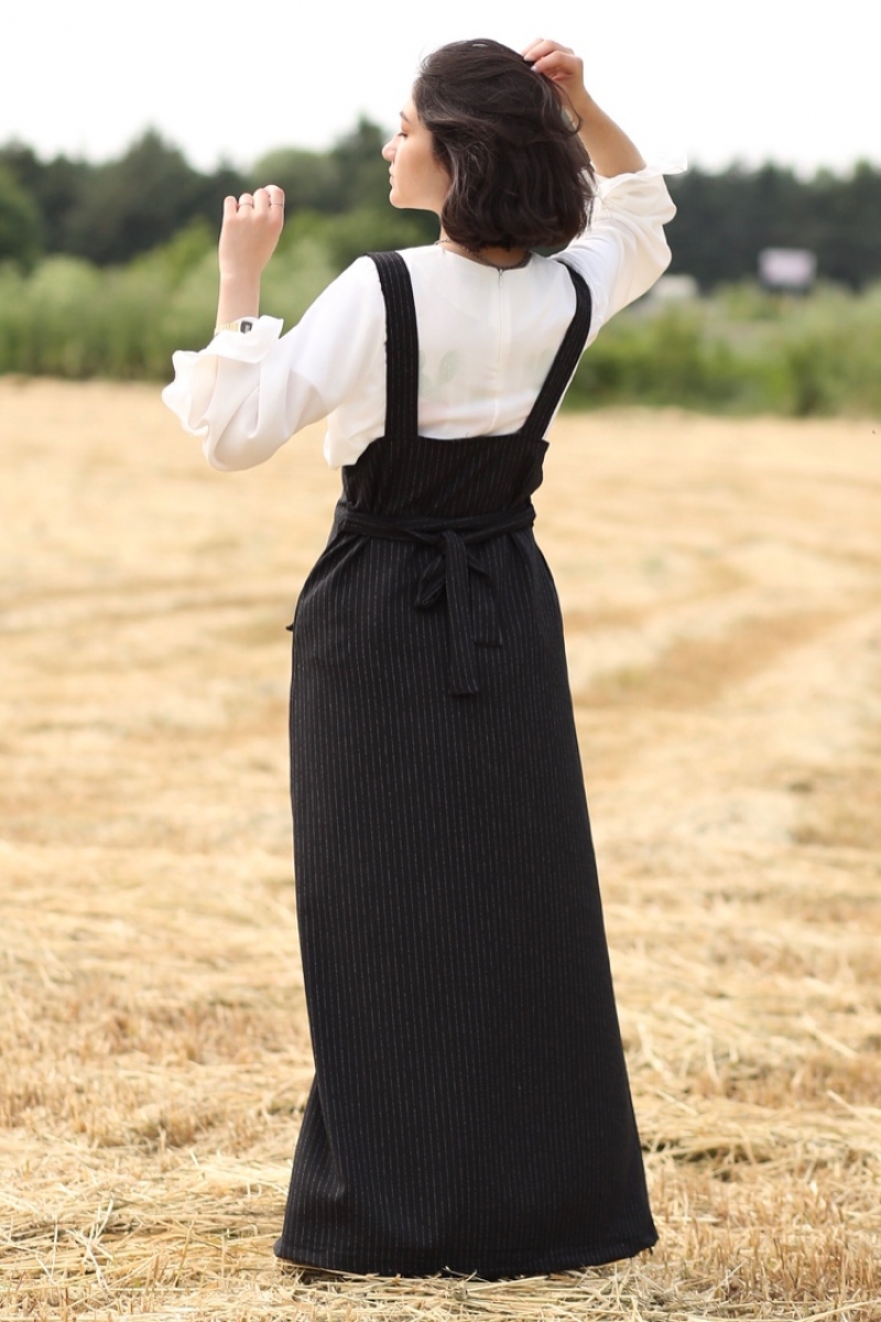 Loren Siyah Jile Gömlek Takım