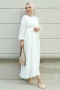 Lores Beyaz Elbise