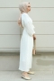 Lores Beyaz Elbise