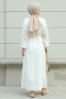 Lores Beyaz Elbise