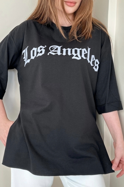 Los Angeles Siyah T-Shirt