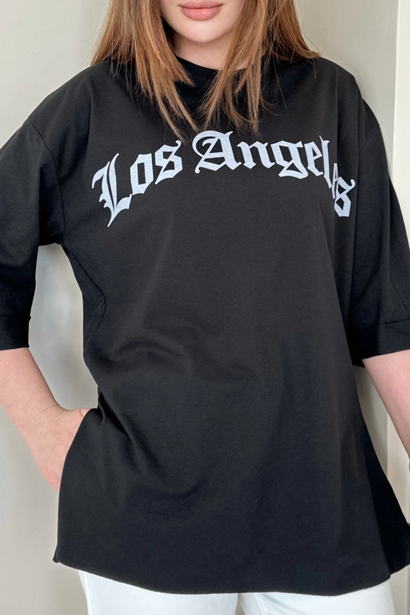 Los Angeles Siyah T-Shirt