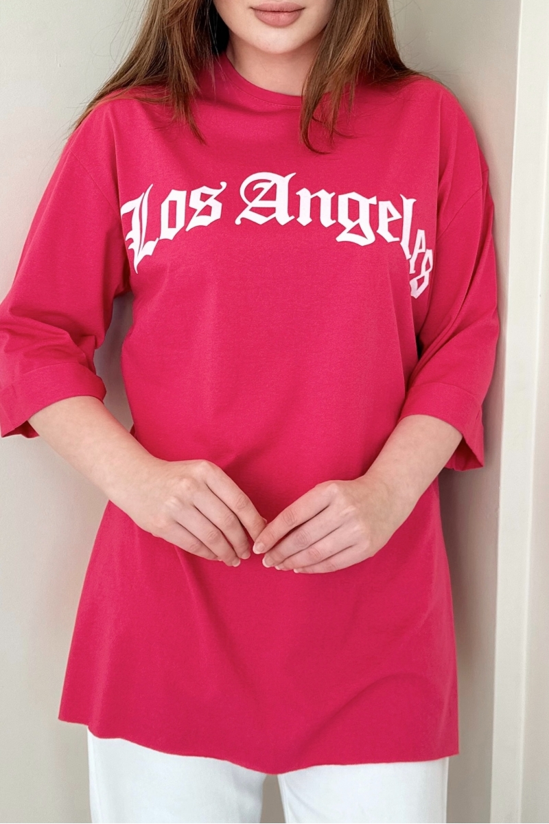 Los Angeles Pembe T-Shirt