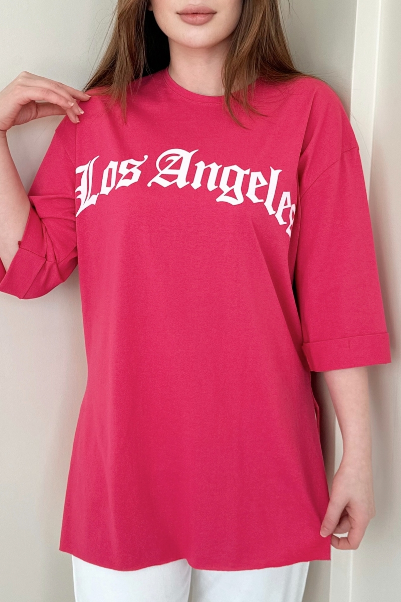 Los Angeles Pembe T-Shirt