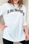 Los Angeles Beyaz T-Shirt
