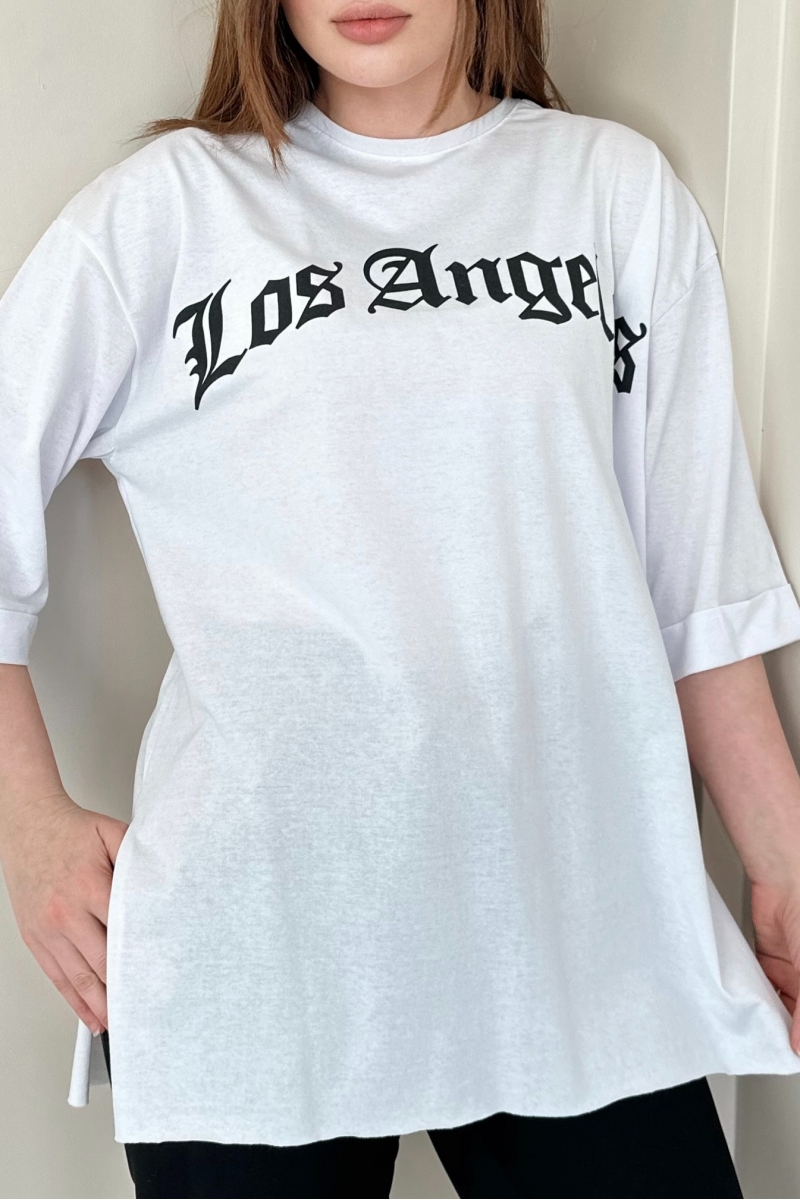 Los Angeles Beyaz T-Shirt