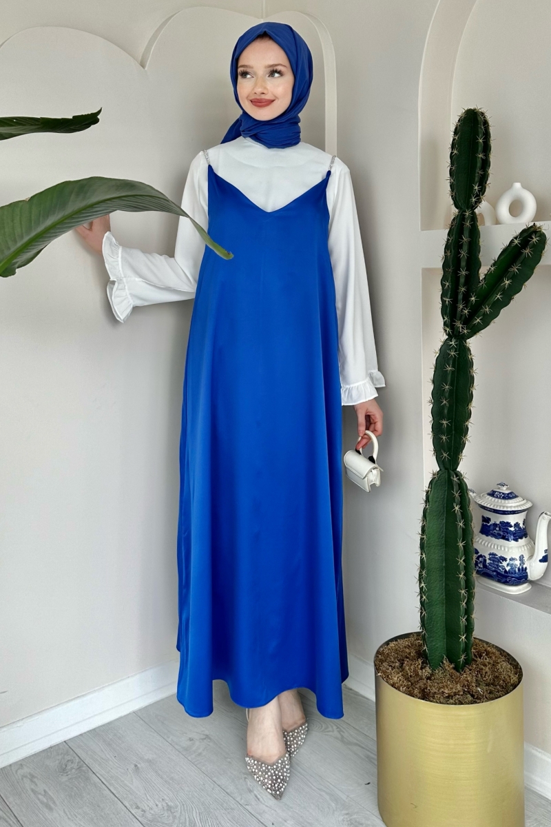 Lose Saks Mavisi Saten Jile