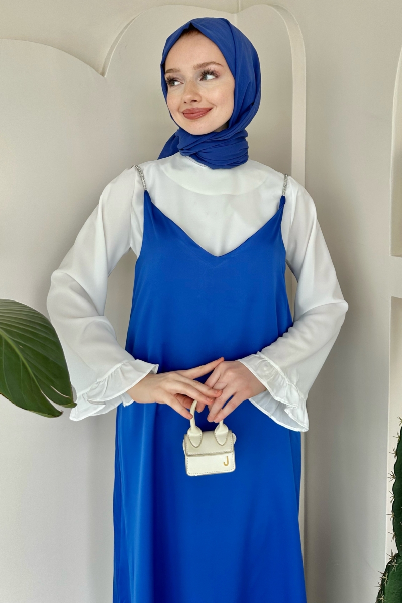 Lose Saks Mavisi Saten Jile