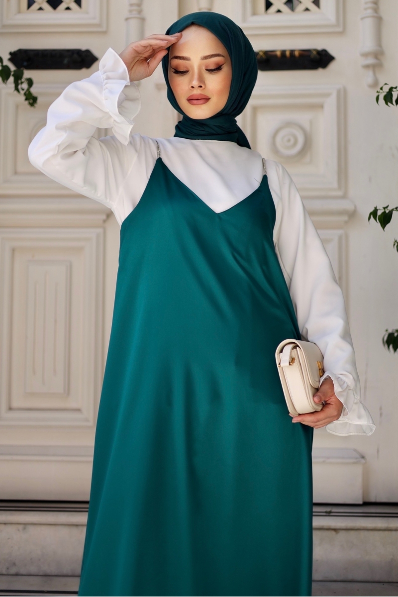 Lose Zümrüt Saten Jile