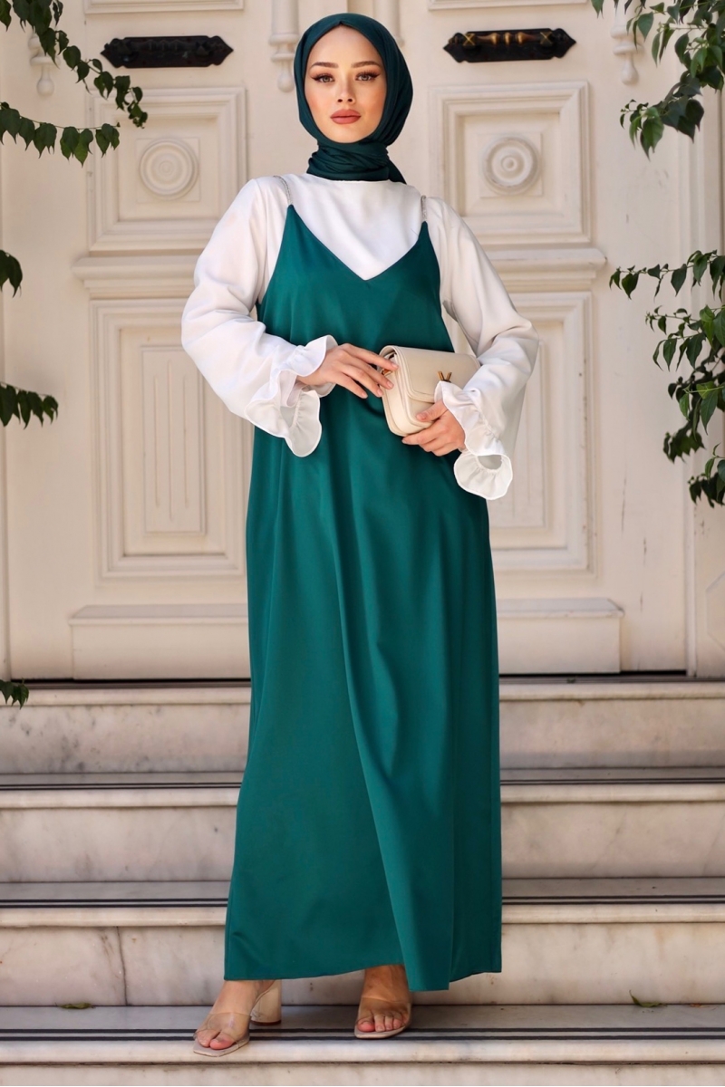 Lose Zümrüt Saten Jile