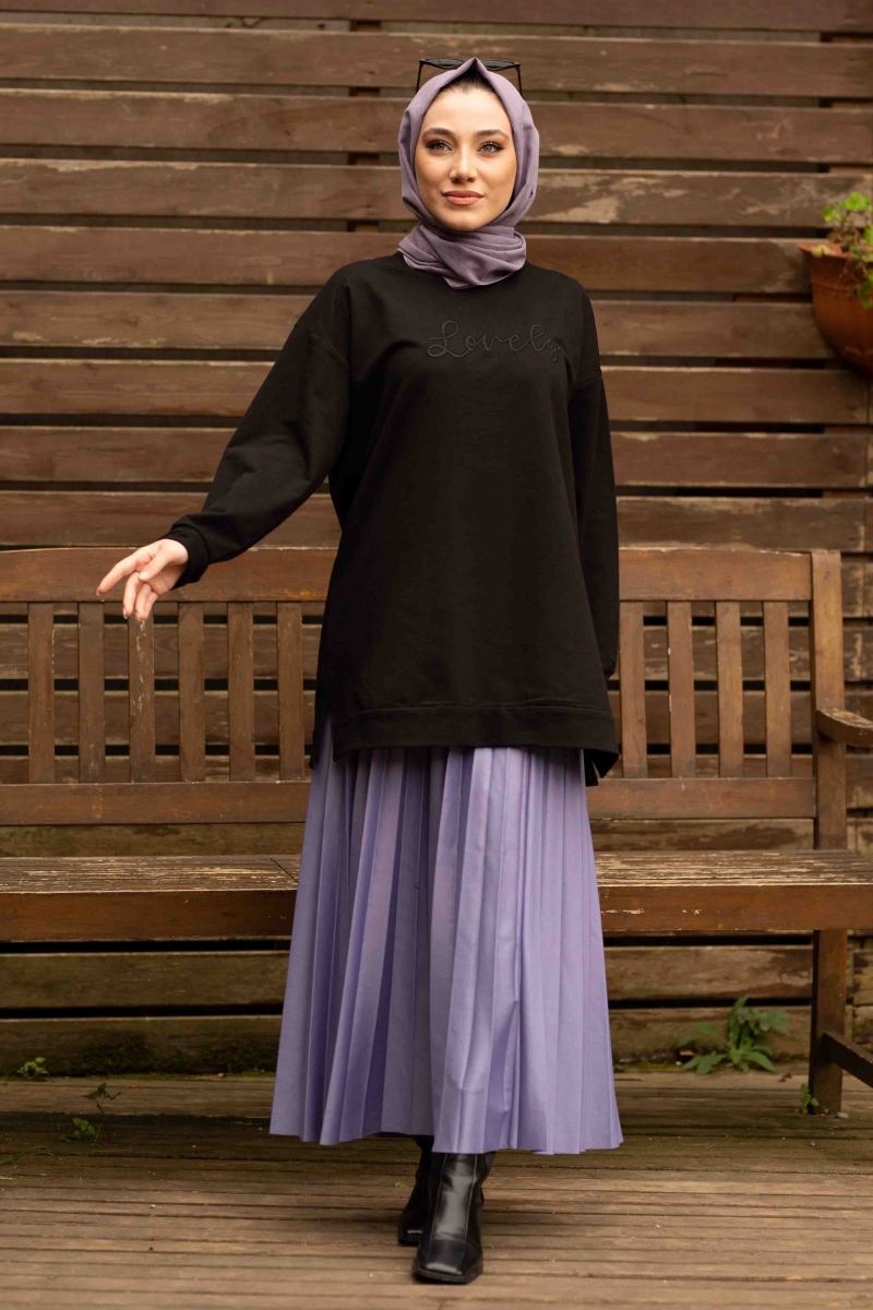 Lovely Siyah Sweat