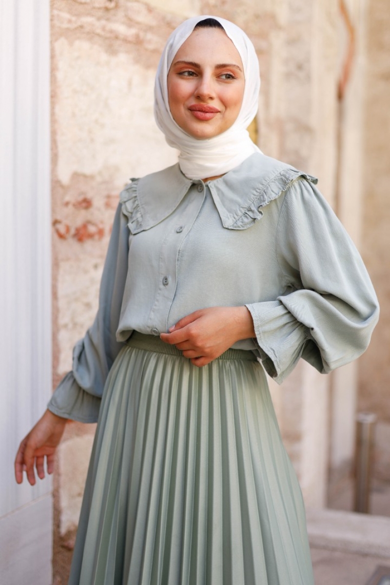 Loves Mint Yeşili Gömlek