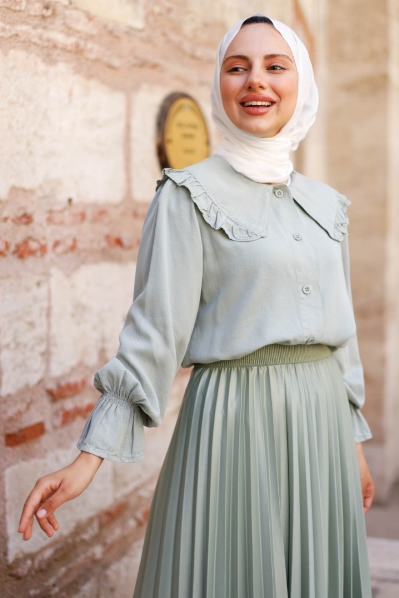 Loves Mint Yeşili Gömlek