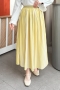 Loyd Çizgili Sarı Etek